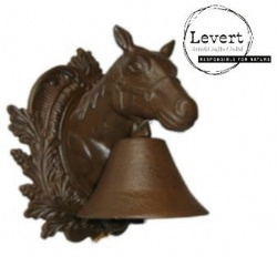 Big Horse Head Wall Hanging Mount Heavy Cast Solid Iron Handcrafted Antique Doorbell