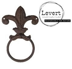 Cast Iron Fleur De Lis  Hand Towel Ring cast iron fleur de lis wall decor