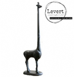 Cast Iron Rustic Finish Giraffe Paper Holder Decorative Bathroom Toilet Paper Holder Stand