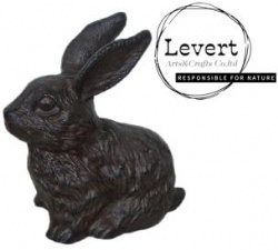 New Design Full Bodied Cast Iron Standing Bunny Rabbit Sculpture Garden Figure